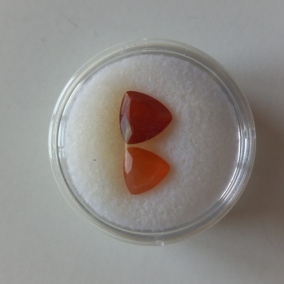 Set of Red and Orange Fire Opal Loose Gemstones - Picture 6 of 8